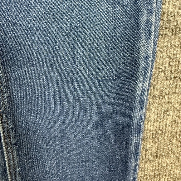 SPANX Jeans Womens 28 Blue The Signature Straight Leg Denim High Rise Side Zip - Picture 12 of 16